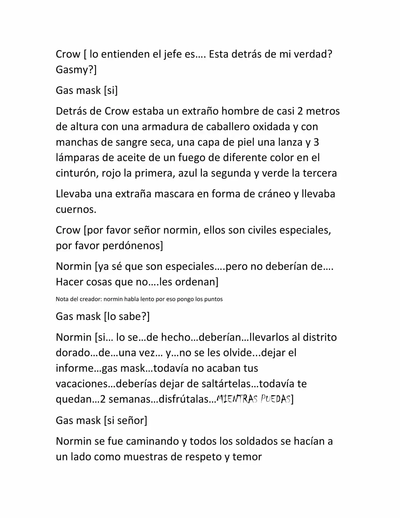 Gas Mask (Novela) - Capítulo 7 - Página 2 - LectorTMOo