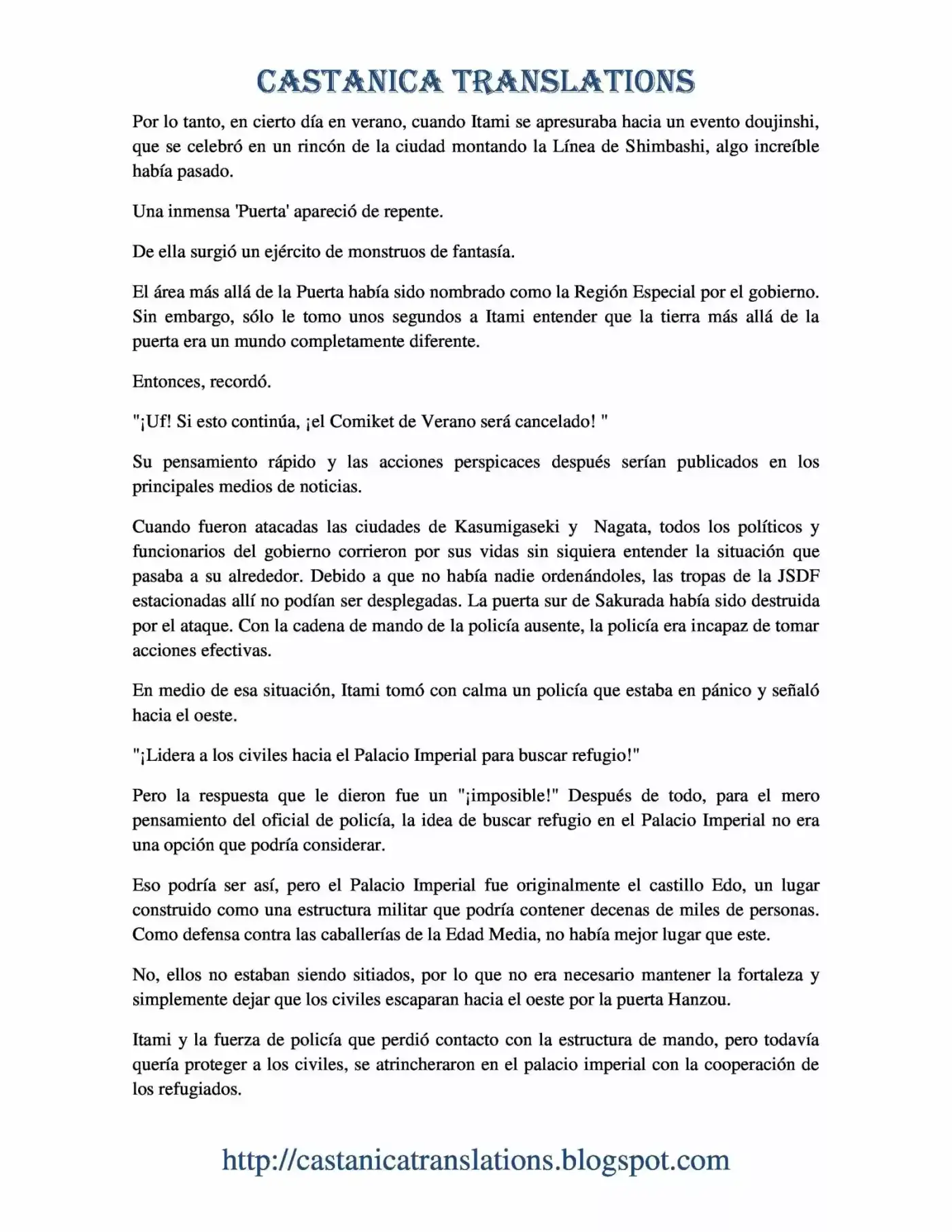 Gate: Jieitai Kanochi Nite, Kaku Tatakaeri (Novela) - Capítulo 1 - Página 5 - LectorTMOo