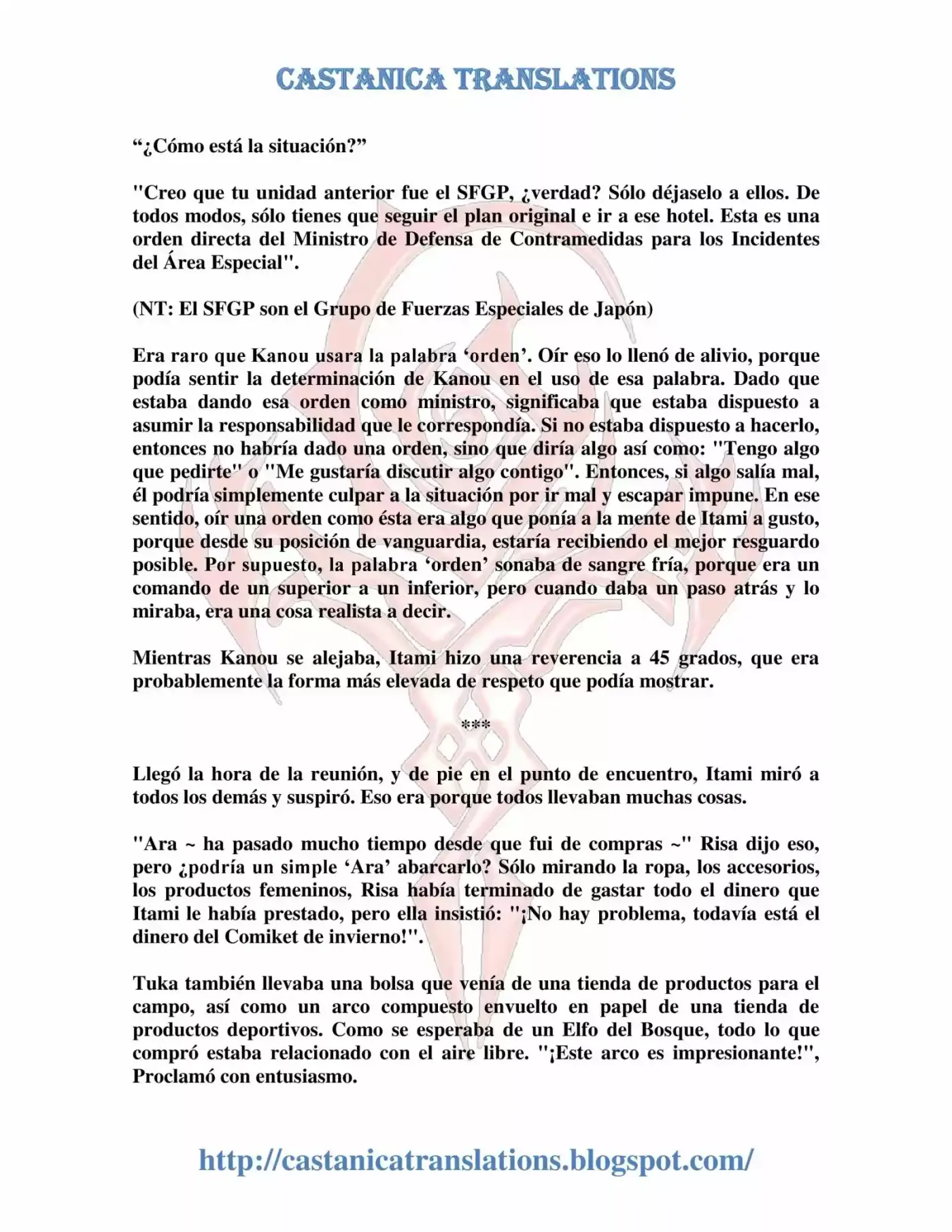 Gate: Jieitai Kanochi Nite, Kaku Tatakaeri (Novela) - Capítulo 19 - Página 6 - LectorTMOo
