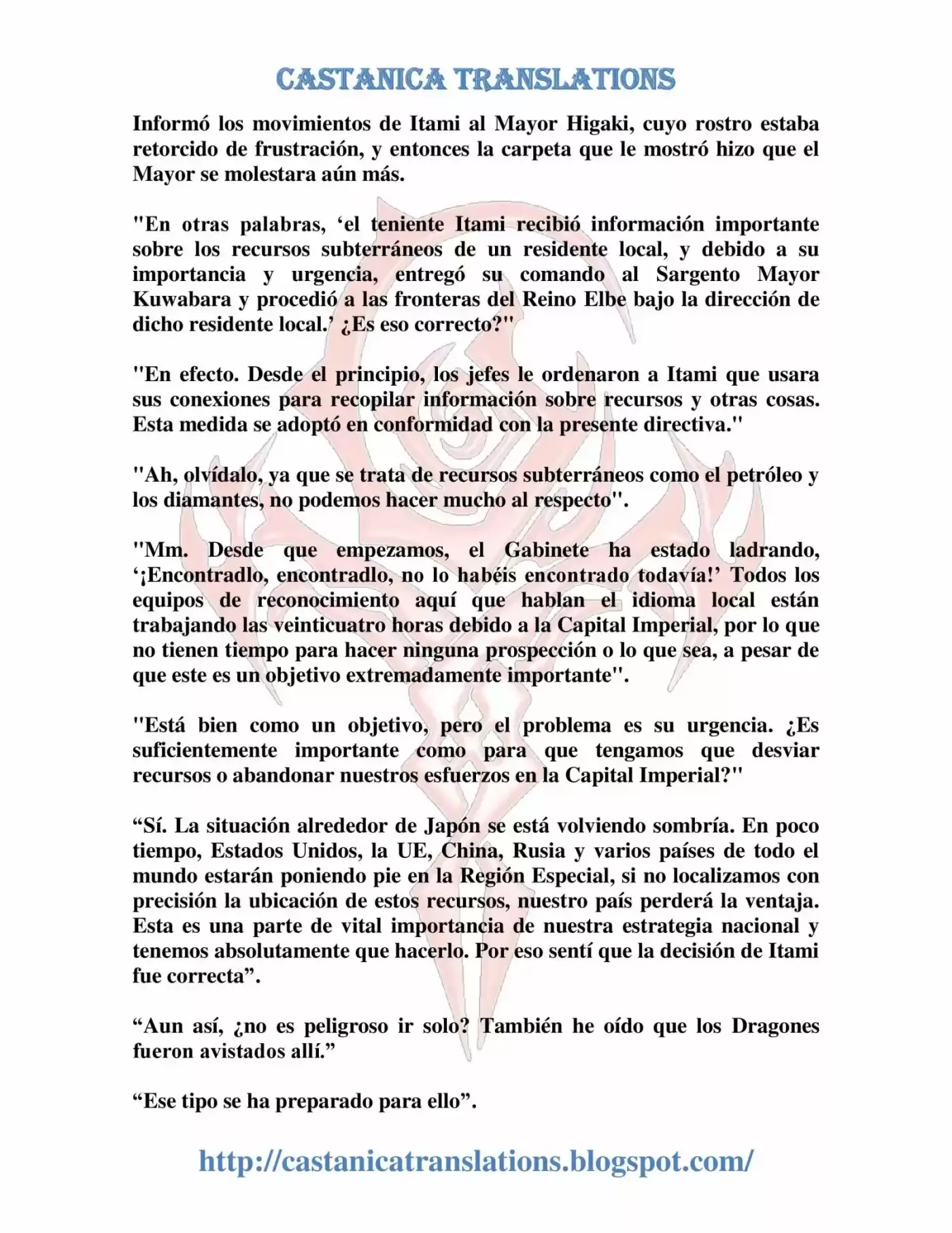 Gate: Jieitai Kanochi Nite, Kaku Tatakaeri (Novela) - Capítulo 35 - Página 8 - LectorTMOo