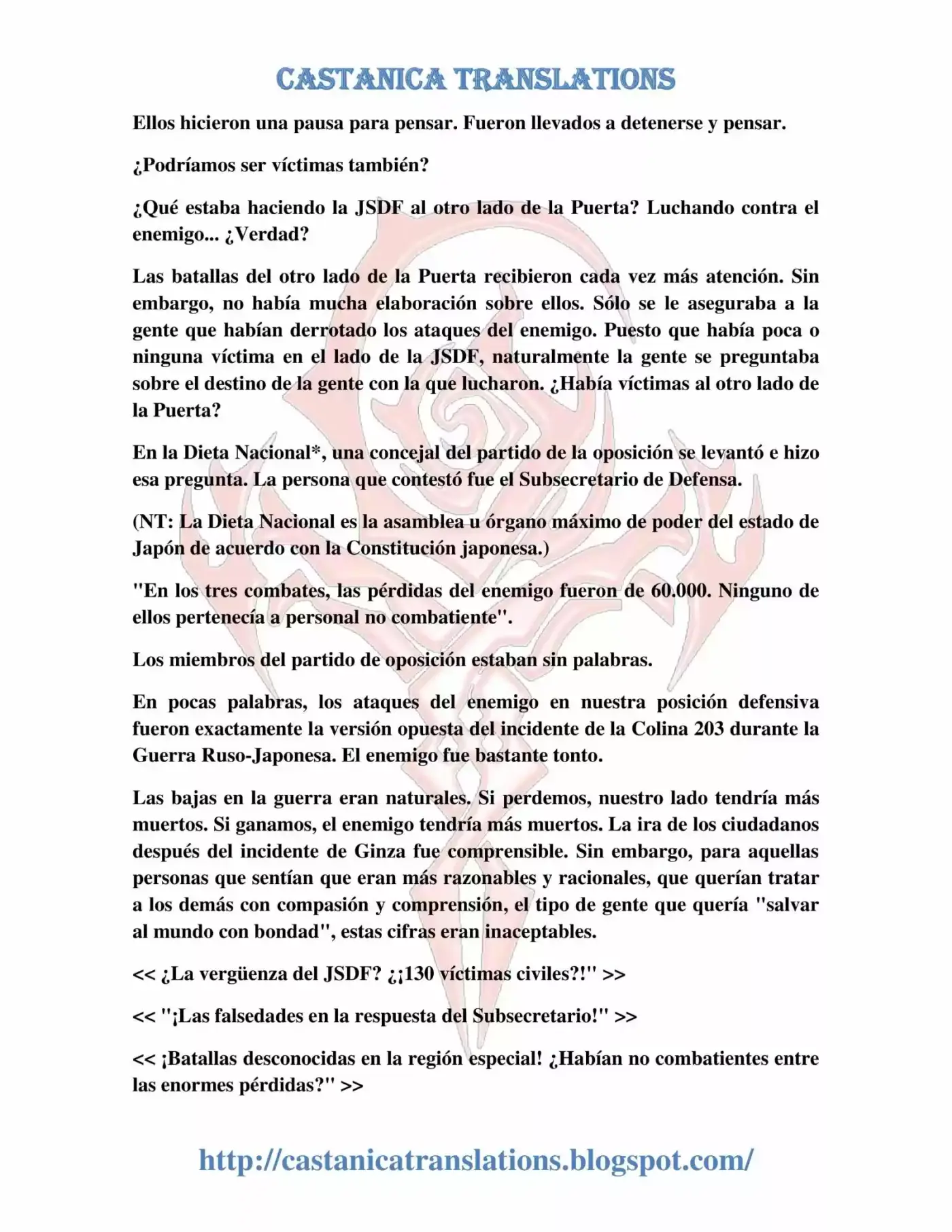 Gate: Jieitai Kanochi Nite, Kaku Tatakaeri (Novela) - Capítulo 7 - Página 15 - LectorTMOo