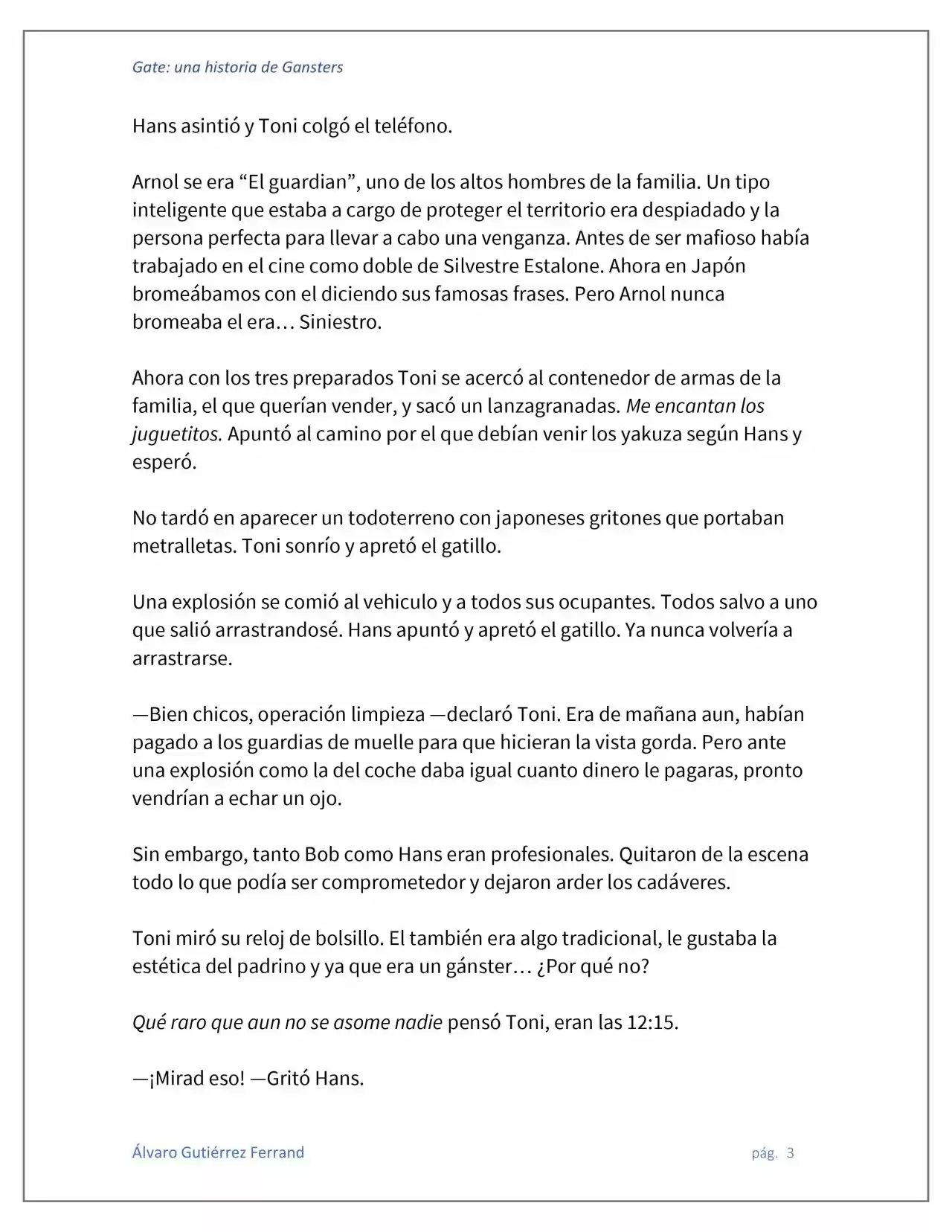 Gate: Una Historia De Gansters (Novela) - Capítulo 1 - Página 3 - LectorTMOo