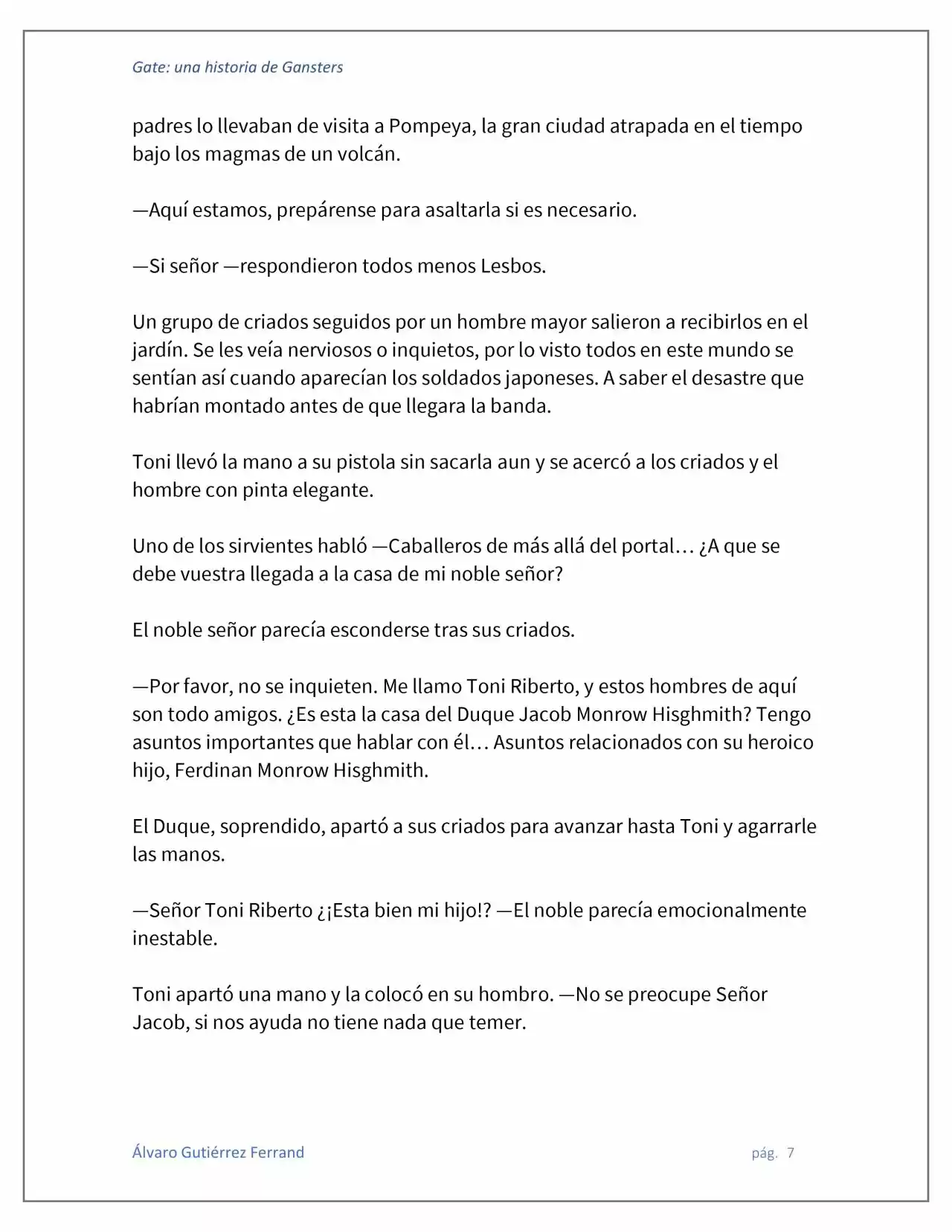 Gate: Una Historia De Gansters (Novela) - Capítulo 3 - Página 7 - LectorTMOo