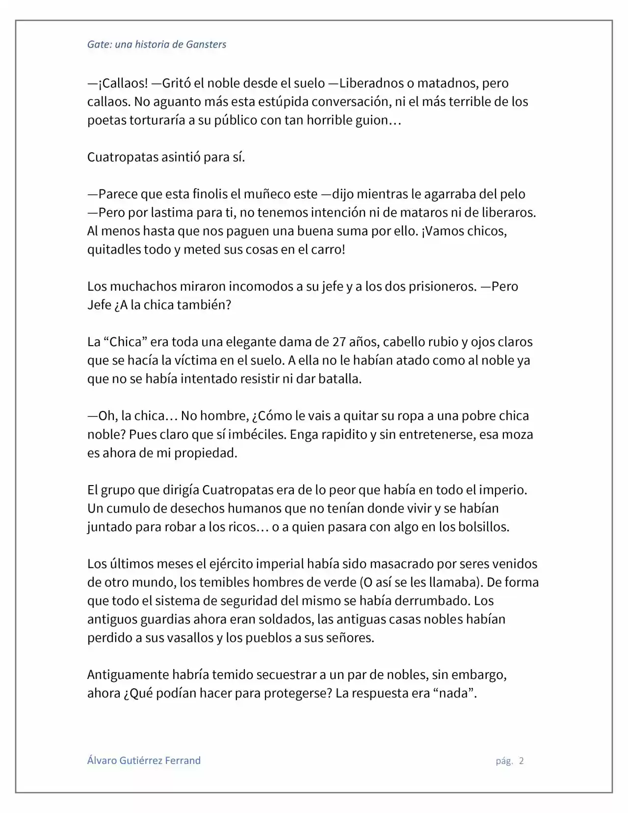 Gate: Una Historia De Gansters (Novela) - Capítulo 4 - Página 2 - LectorTMOo