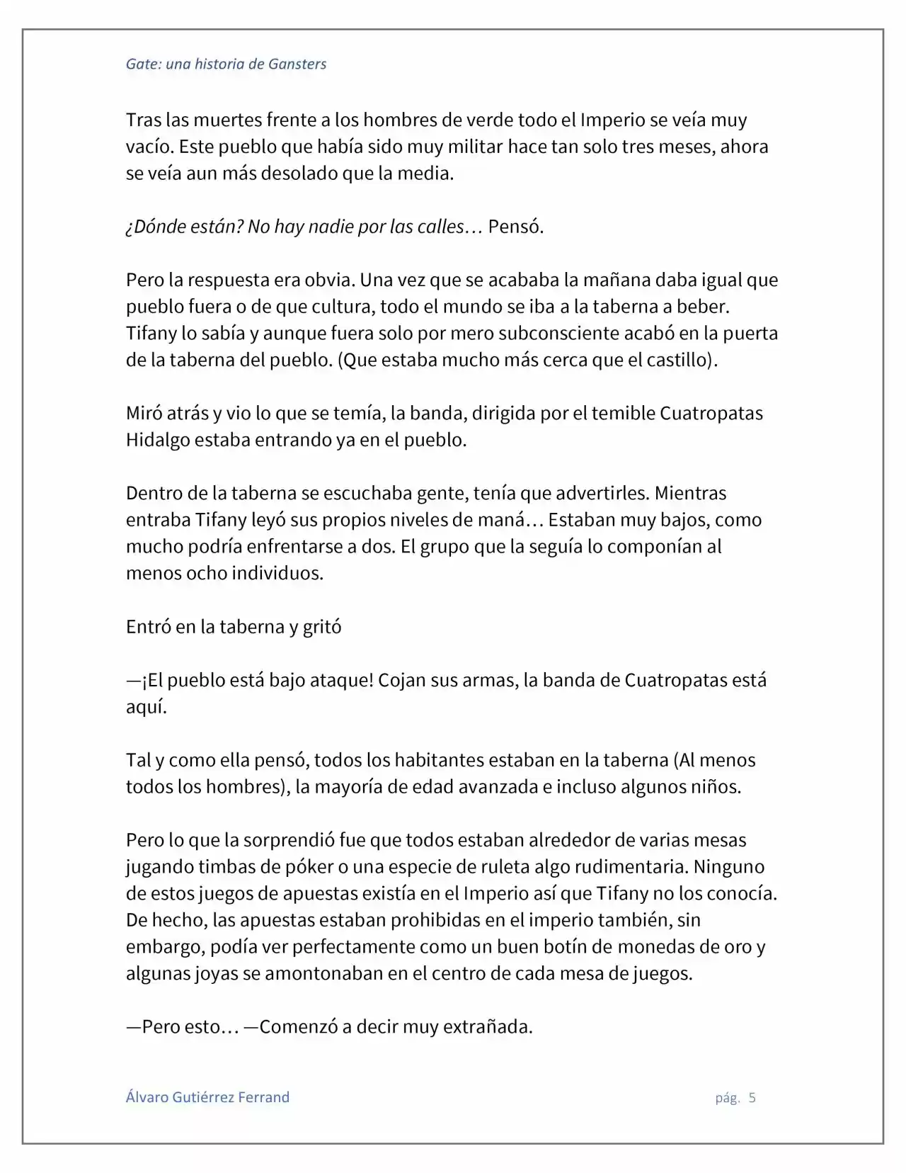 Gate: Una Historia De Gansters (Novela) - Capítulo 4 - Página 5 - LectorTMOo