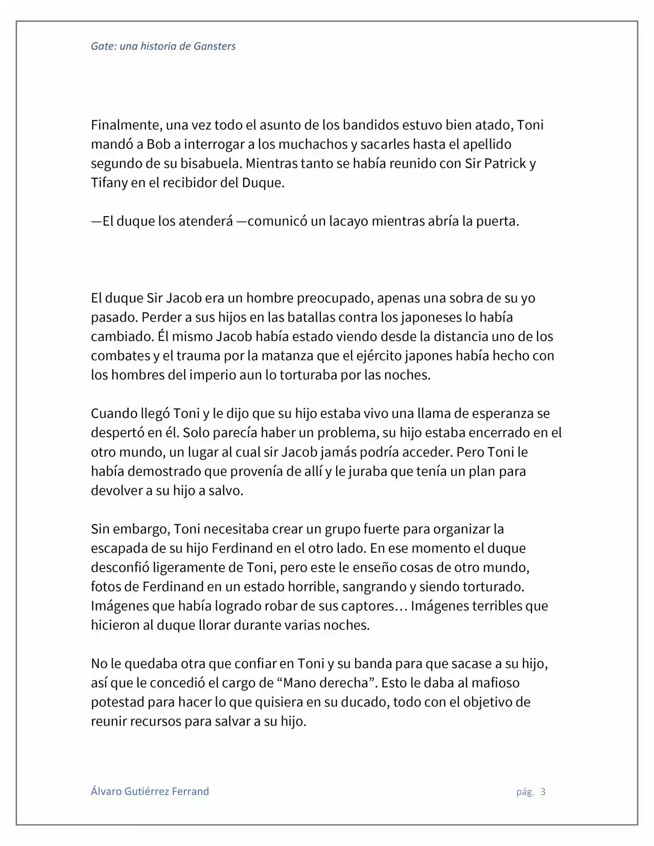 Gate: Una Historia De Gansters (Novela) - Capítulo 5 - Página 3 - LectorTMOo