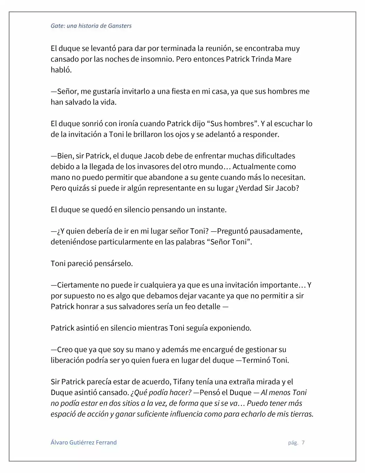 Gate: Una Historia De Gansters (Novela) - Capítulo 5 - Página 7 - LectorTMOo