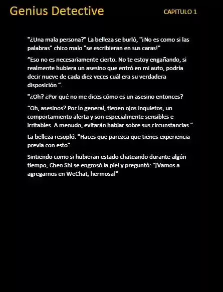 GENIUS DETECTIVE (Novela) - Capítulo 1 - Página 5 - LectorTMOo