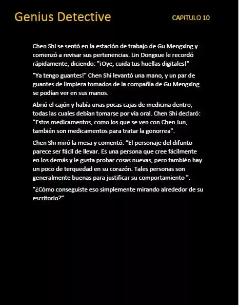 GENIUS DETECTIVE (Novela) - Capítulo 10 - Página 6 - LectorTMOo