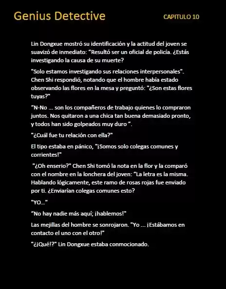 GENIUS DETECTIVE (Novela) - Capítulo 10 - Página 8 - LectorTMOo