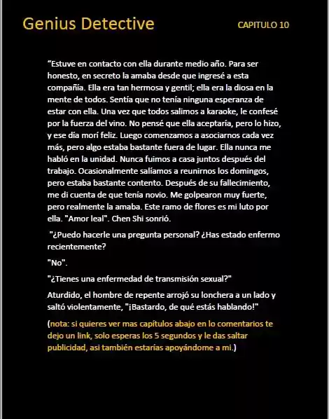 GENIUS DETECTIVE (Novela) - Capítulo 10 - Página 9 - LectorTMOo