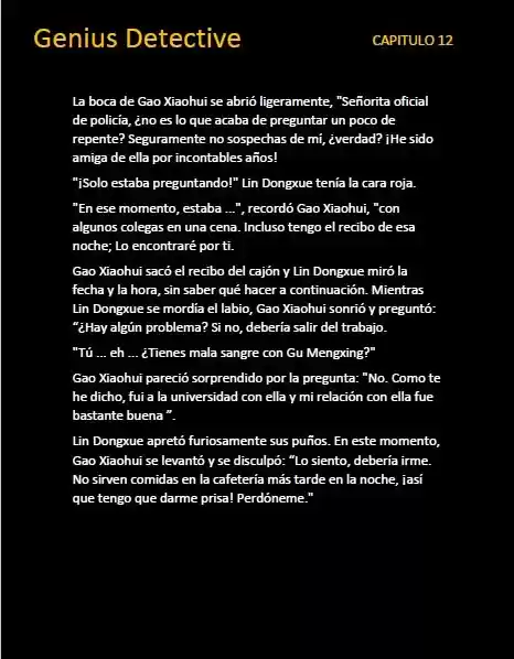 GENIUS DETECTIVE (Novela) - Capítulo 12 - Página 4 - LectorTMOo