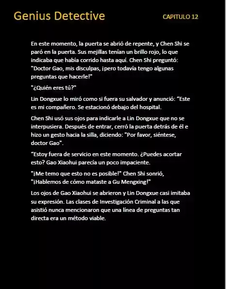 GENIUS DETECTIVE (Novela) - Capítulo 12 - Página 5 - LectorTMOo