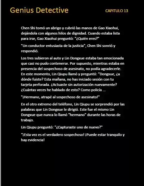 GENIUS DETECTIVE (Novela) - Capítulo 13 - Página 7 - LectorTMOo