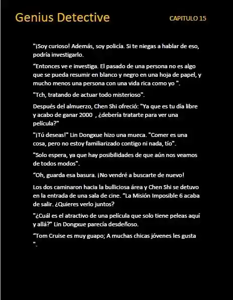GENIUS DETECTIVE (Novela) - Capítulo 15 - Página 4 - LectorTMOo