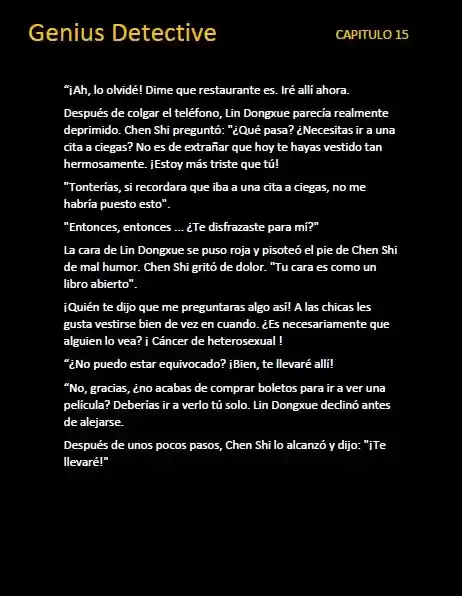 GENIUS DETECTIVE (Novela) - Capítulo 15 - Página 6 - LectorTMOo