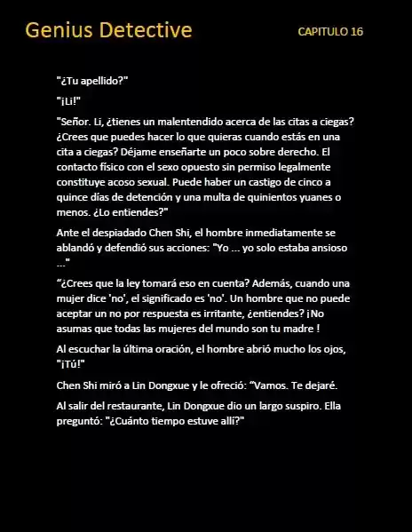 GENIUS DETECTIVE (Novela) - Capítulo 16 - Página 4 - LectorTMOo