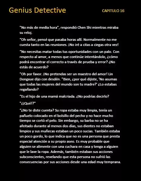 GENIUS DETECTIVE (Novela) - Capítulo 16 - Página 5 - LectorTMOo