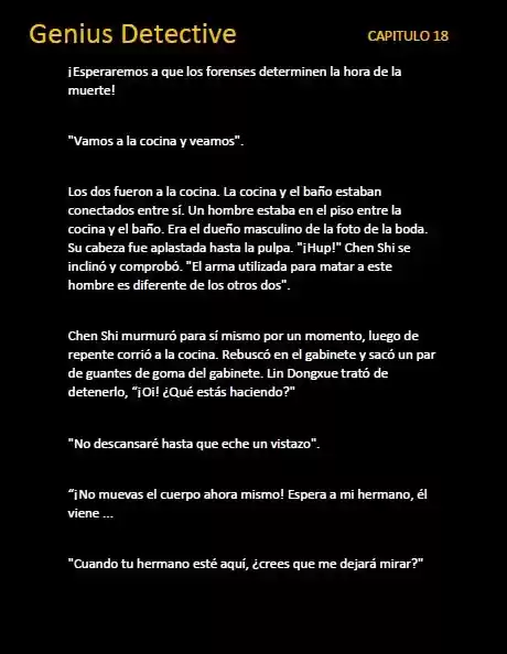 GENIUS DETECTIVE (Novela) - Capítulo 18 - Página 4 - LectorTMOo