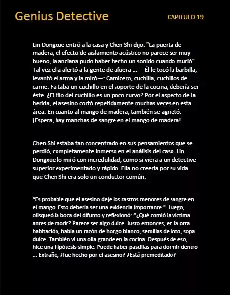 GENIUS DETECTIVE (Novela) - Capítulo 19 - Página 4 - LectorTMOo