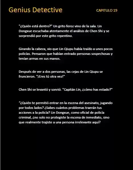 GENIUS DETECTIVE (Novela) - Capítulo 19 - Página 5 - LectorTMOo