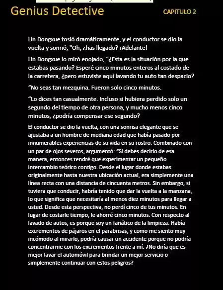 GENIUS DETECTIVE (Novela) - Capítulo 2 - Página 4 - LectorTMOo