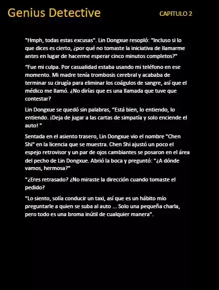GENIUS DETECTIVE (Novela) - Capítulo 2 - Página 5 - LectorTMOo