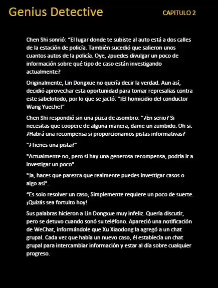 GENIUS DETECTIVE (Novela) - Capítulo 2 - Página 8 - LectorTMOo