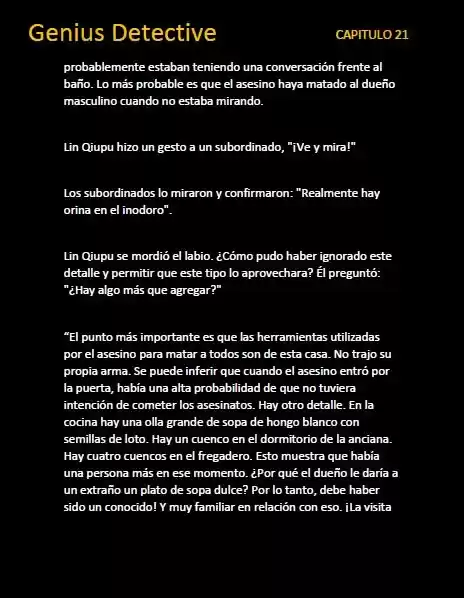 GENIUS DETECTIVE (Novela) - Capítulo 21 - Página 5 - LectorTMOo