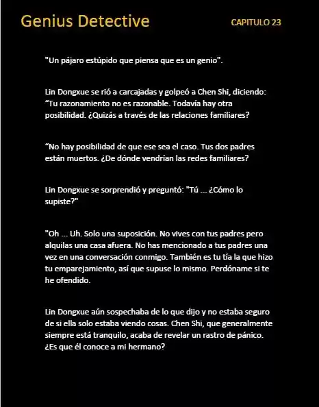 GENIUS DETECTIVE (Novela) - Capítulo 23 - Página 5 - LectorTMOo