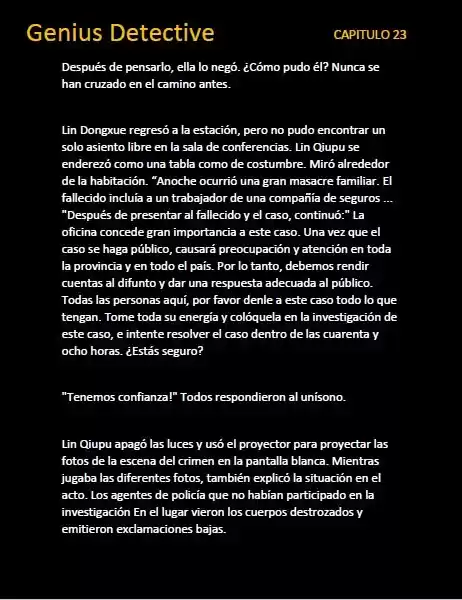 GENIUS DETECTIVE (Novela) - Capítulo 23 - Página 6 - LectorTMOo