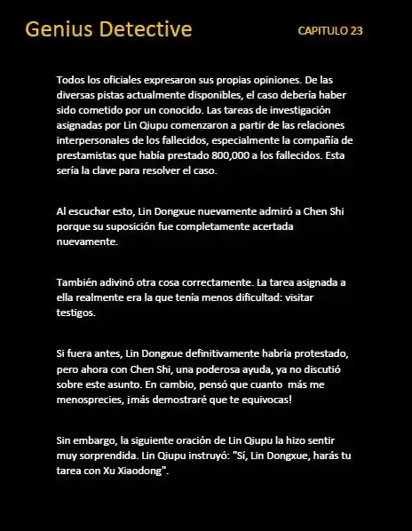 GENIUS DETECTIVE (Novela) - Capítulo 23 - Página 7 - LectorTMOo