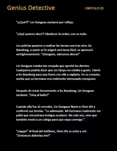 GENIUS DETECTIVE (Novela) - Capítulo 23 - Página 8 - LectorTMOo