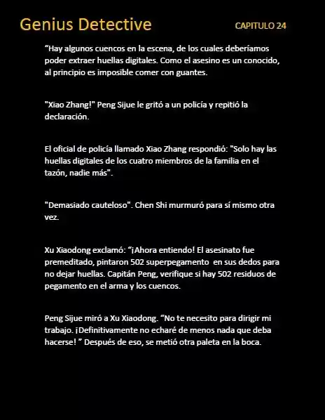 GENIUS DETECTIVE (Novela) - Capítulo 24 - Página 5 - LectorTMOo
