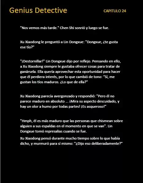 GENIUS DETECTIVE (Novela) - Capítulo 24 - Página 10 - LectorTMOo