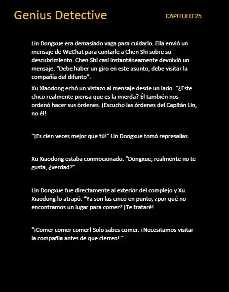 GENIUS DETECTIVE (Novela) - Capítulo 25 - Página 8 - LectorTMOo