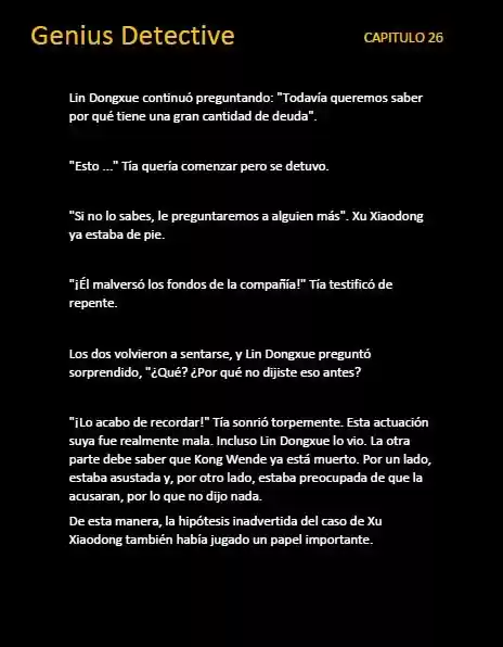 GENIUS DETECTIVE (Novela) - Capítulo 26 - Página 4 - LectorTMOo