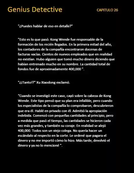 GENIUS DETECTIVE (Novela) - Capítulo 26 - Página 5 - LectorTMOo