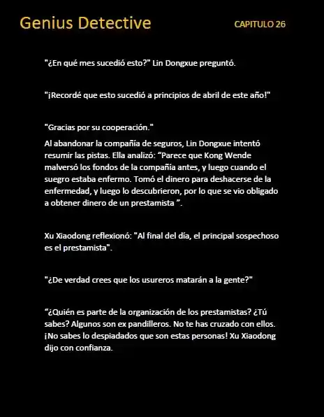 GENIUS DETECTIVE (Novela) - Capítulo 26 - Página 6 - LectorTMOo