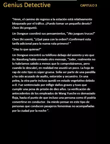 GENIUS DETECTIVE (Novela) - Capítulo 3 - Página 4 - LectorTMOo