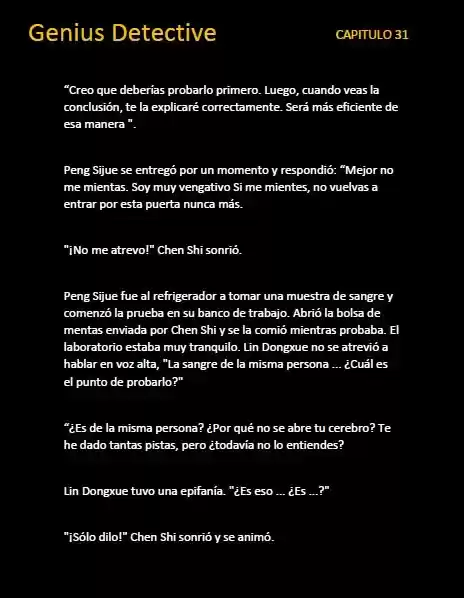 GENIUS DETECTIVE (Novela) - Capítulo 31 - Página 4 - LectorTMOo