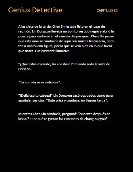 GENIUS DETECTIVE (Novela) - Capítulo 35 - Página 5 - LectorTMOo
