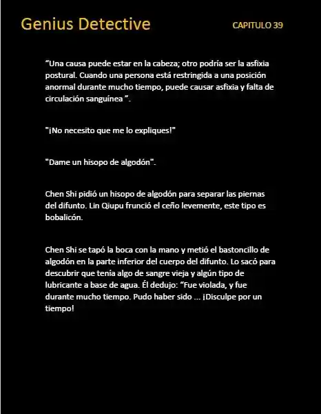 GENIUS DETECTIVE (Novela) - Capítulo 39 - Página 4 - LectorTMOo