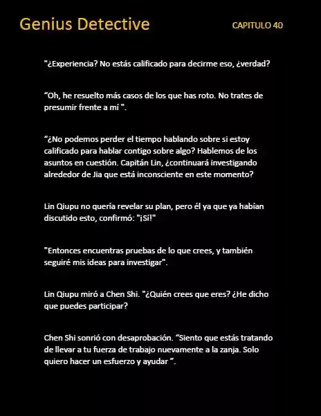 GENIUS DETECTIVE (Novela) - Capítulo 40 - Página 5 - LectorTMOo