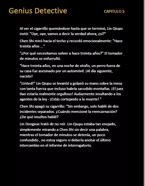 GENIUS DETECTIVE (Novela) - Capítulo 5 - Página 7 - LectorTMOo