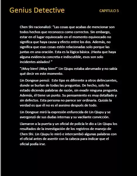 GENIUS DETECTIVE (Novela) - Capítulo 5 - Página 8 - LectorTMOo