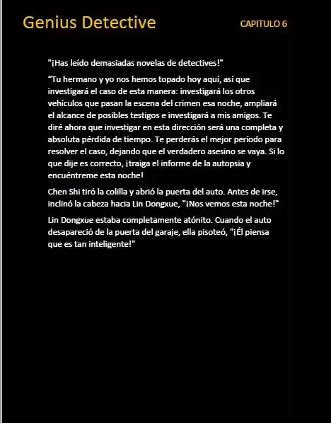 GENIUS DETECTIVE (Novela) - Capítulo 6 - Página 8 - LectorTMOo