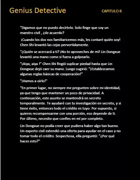 GENIUS DETECTIVE (Novela) - Capítulo 8 - Página 4 - LectorTMOo
