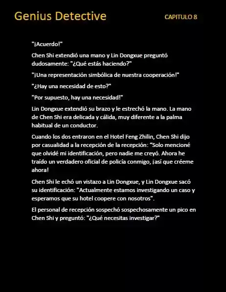 GENIUS DETECTIVE (Novela) - Capítulo 8 - Página 6 - LectorTMOo
