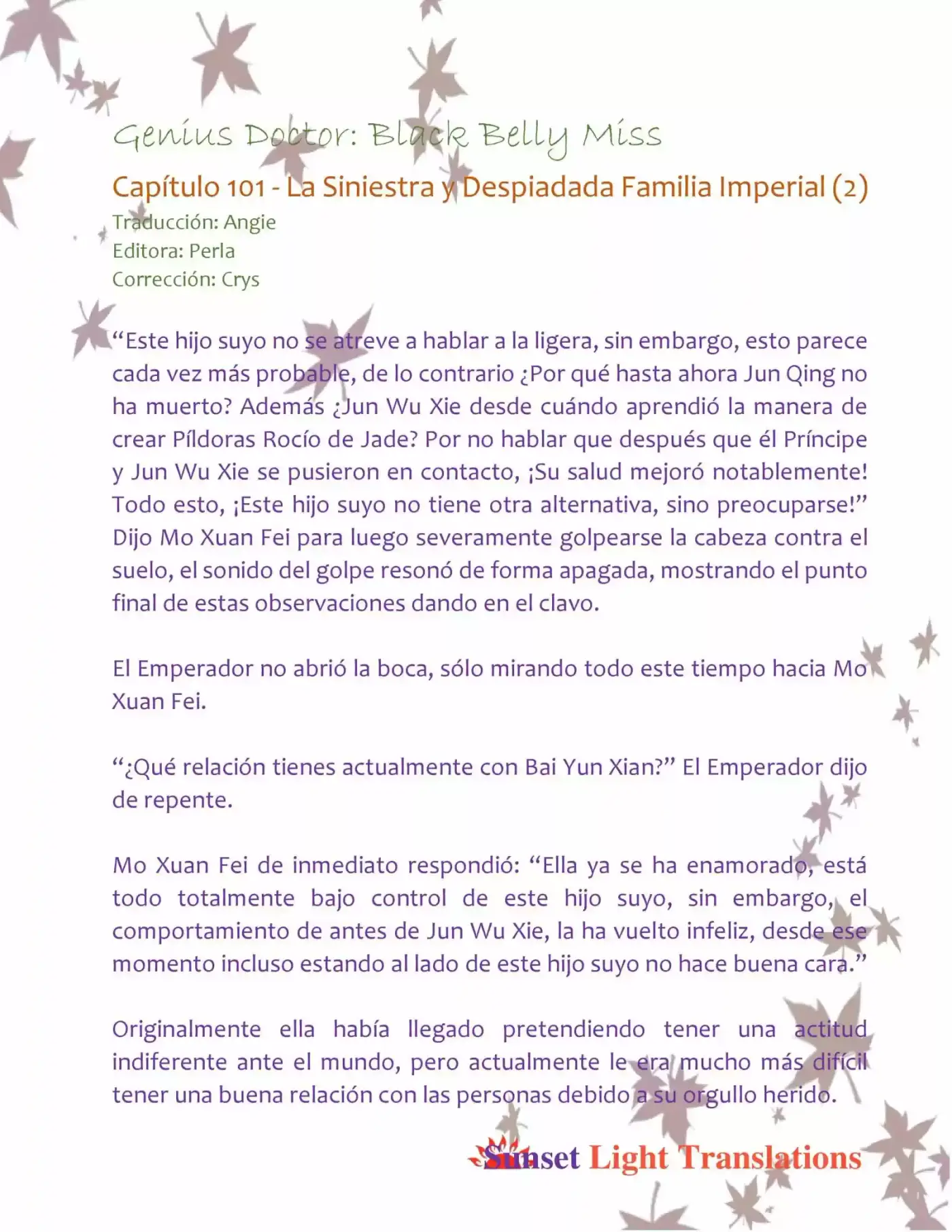 Genius Doctor: Black Belly Miss (Novela) - Capítulo 101 - Página 2 - LectorTMOo